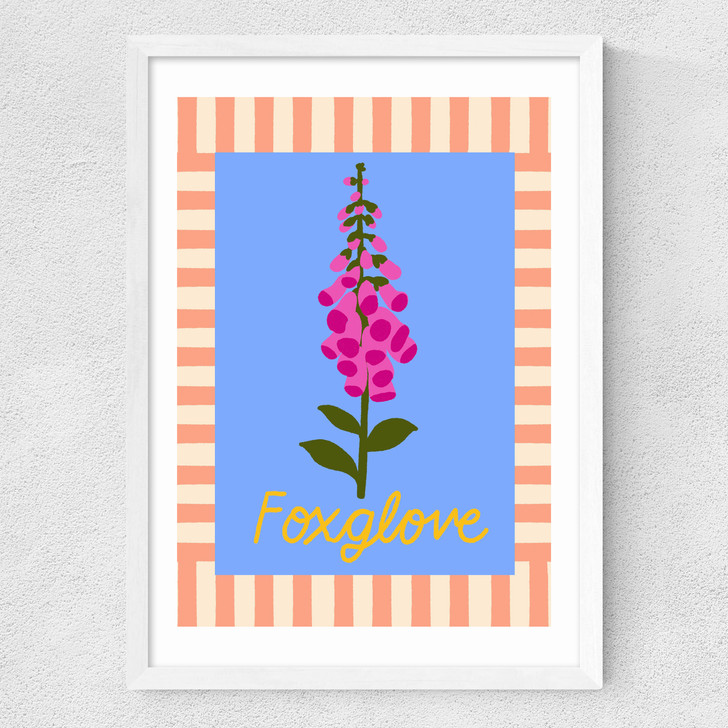 Foxglove Medium White Frame