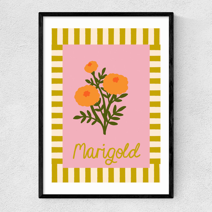 Marigold by Emmy Lupin Studio Narrow Black Frame Marigold by Emmy Lupin Studio Narrow Black Frame