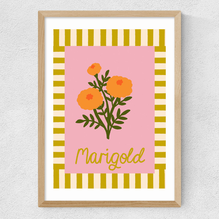 Marigold by Emmy Lupin Studio Medium Oak Frame Marigold by Emmy Lupin Studio Medium Oak Frame