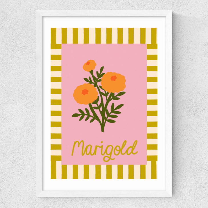 Marigold by Emmy Lupin Studio Medium White Frame