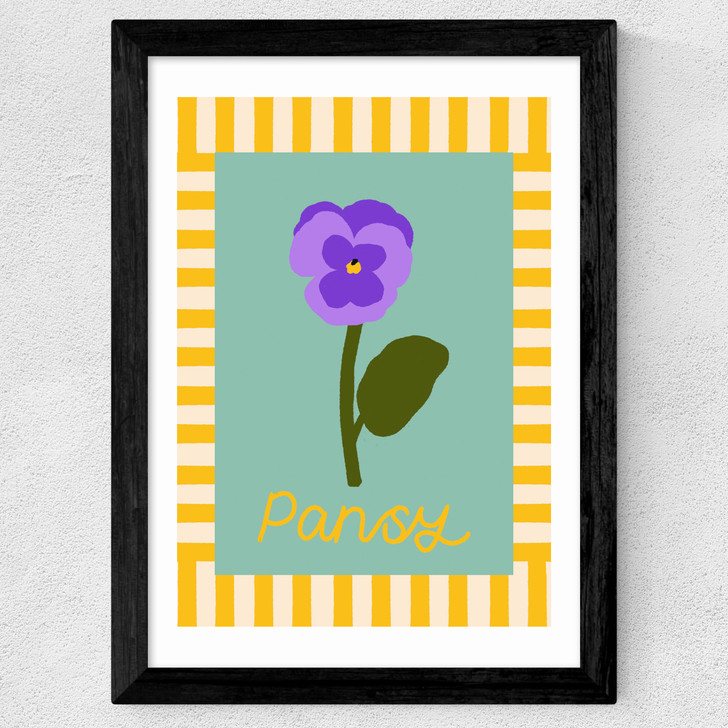 Pansy Wide Black Frame