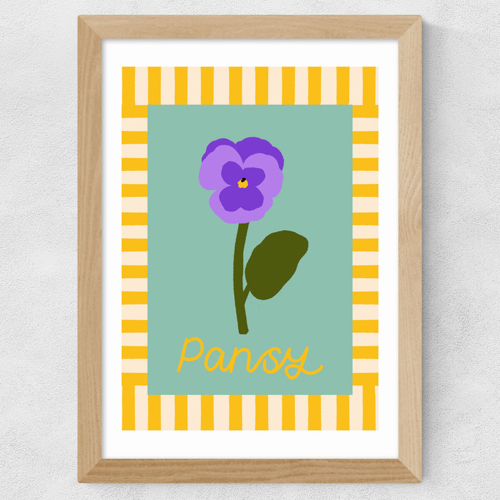 Pansy Wide Oak Frame