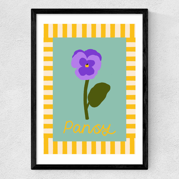 Pansy Medium Black Frame