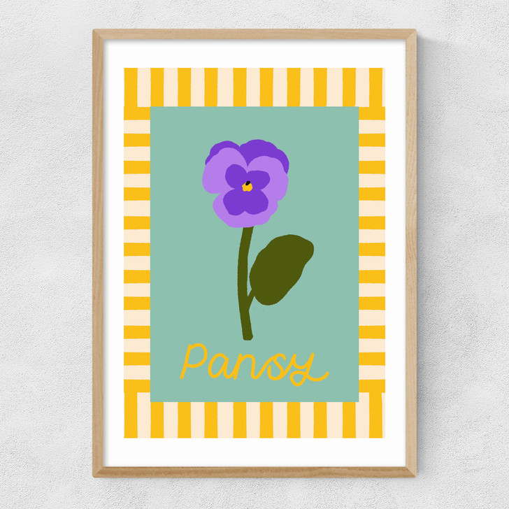 Pansy Narrow Oak Frame