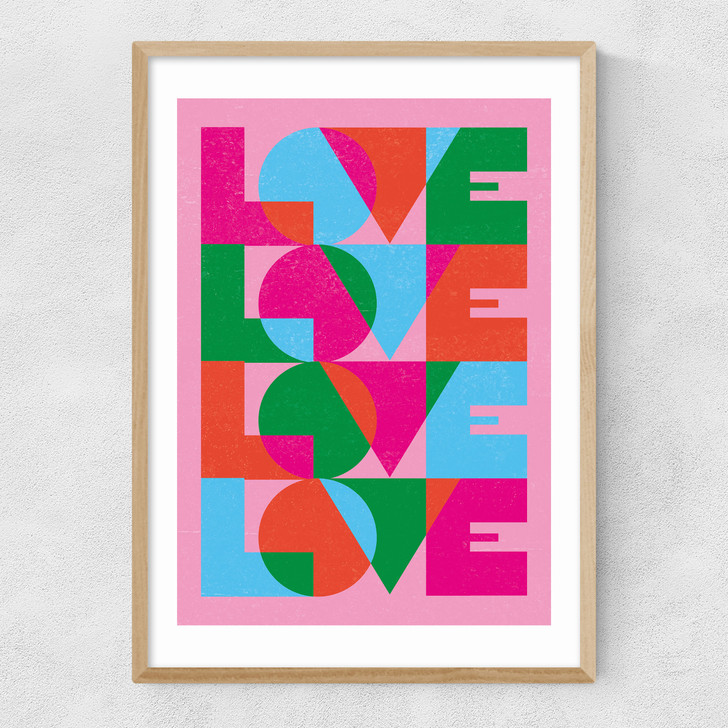 Love by Judy Andrews Narrow Oak Frame Love by Judy Andrews Narrow Oak Frame
