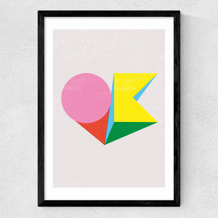 OK by Judy Andrews Medium Black Frame OK by Judy Andrews Medium Black Frame
