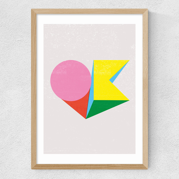OK by Judy Andrews Medium Oak Frame OK by Judy Andrews Medium Oak Frame