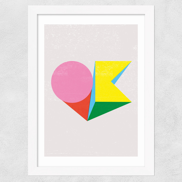 OK by Judy Andrews Wide White Frame OK by Judy Andrews Wide White Frame