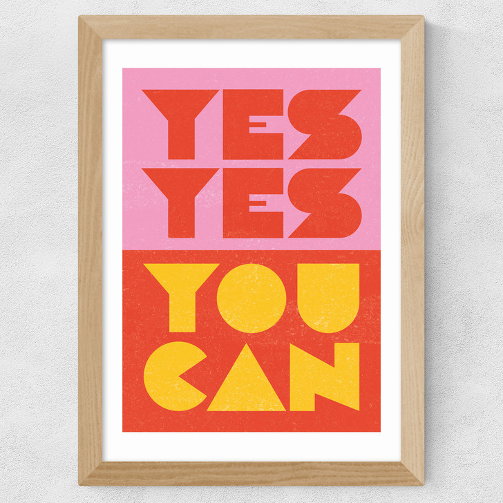 Yes by Judy Andrews Wide Oak Frame