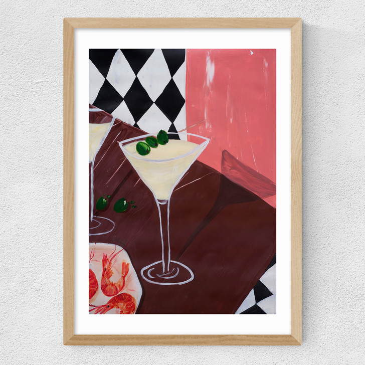 Martini + Olives Medium Oak Frame Martini + Olives Medium Oak Frame