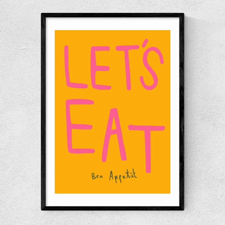 Let's Eat by SimplyExtraJordanary Narrow Black Frame Let's Eat by SimplyExtraJordanary Narrow Black Frame