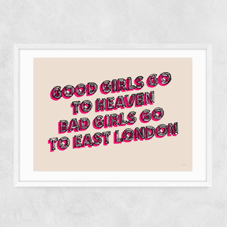 Good Girls Narrow White Frame