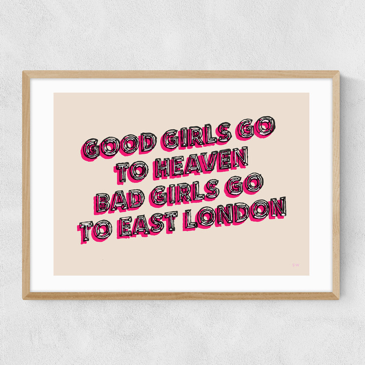 Good Girls Narrow Oak Frame