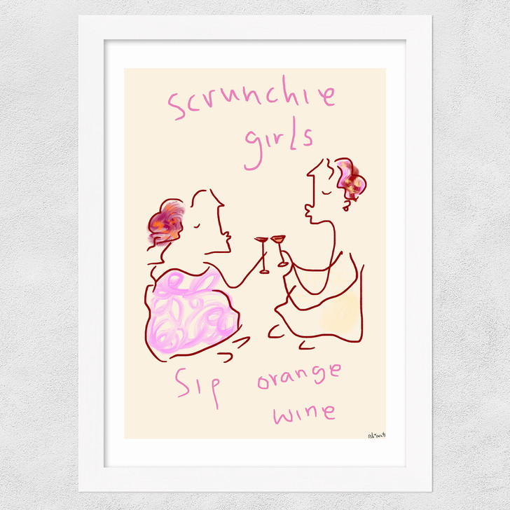 Scrunchie Girls Wide White Frame