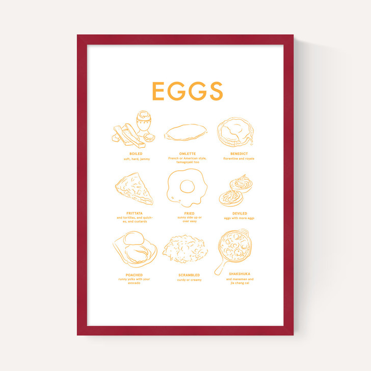 Eggs (Yellow on White) II