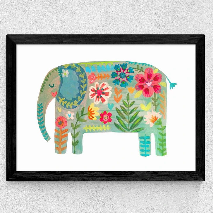Floral Elephant