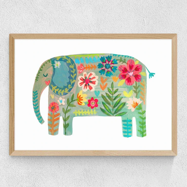 Floral Elephant