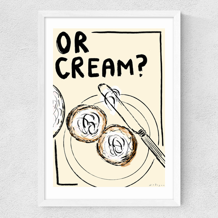 Cream Medium White Frame Cream Medium White Frame