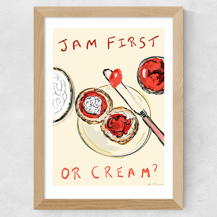 Jam First or Cream? Wide Oak Frame