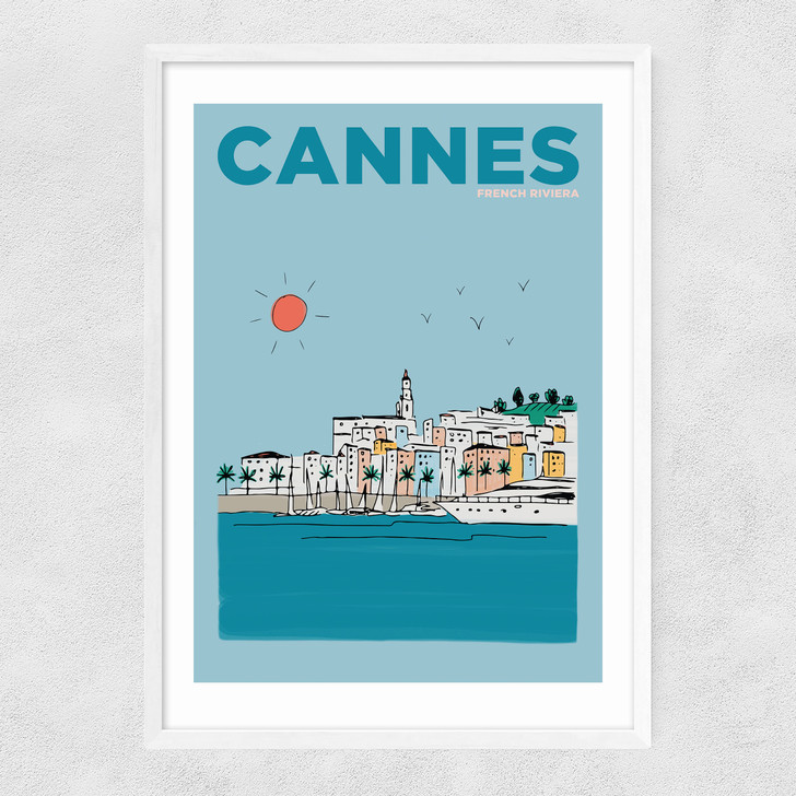Cannes Narrow White Frame Cannes Narrow White Frame
