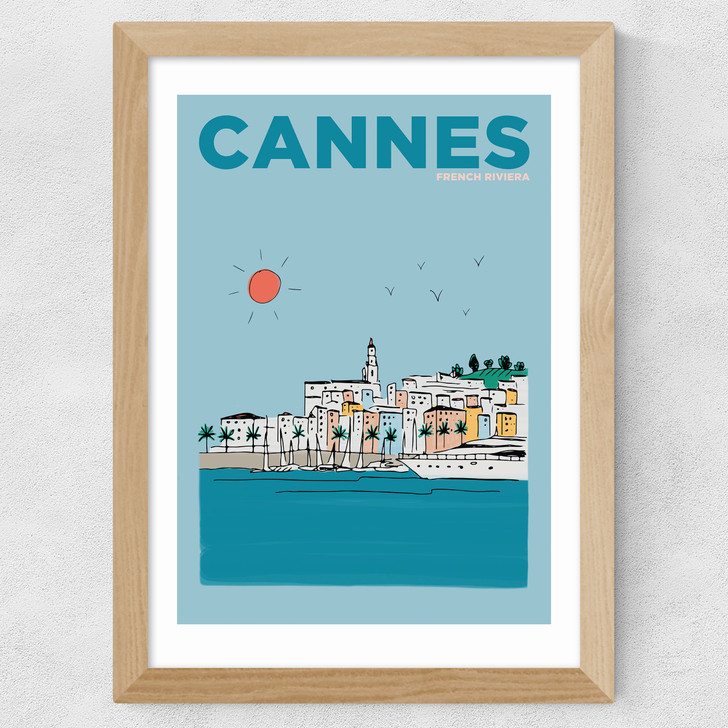 Cannes Wide Oak Frame