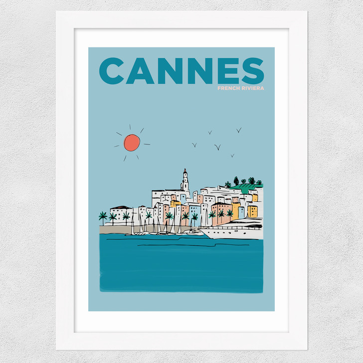 Cannes Wide White Frame