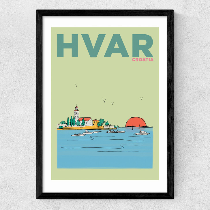 Hvar Medium Black Frame