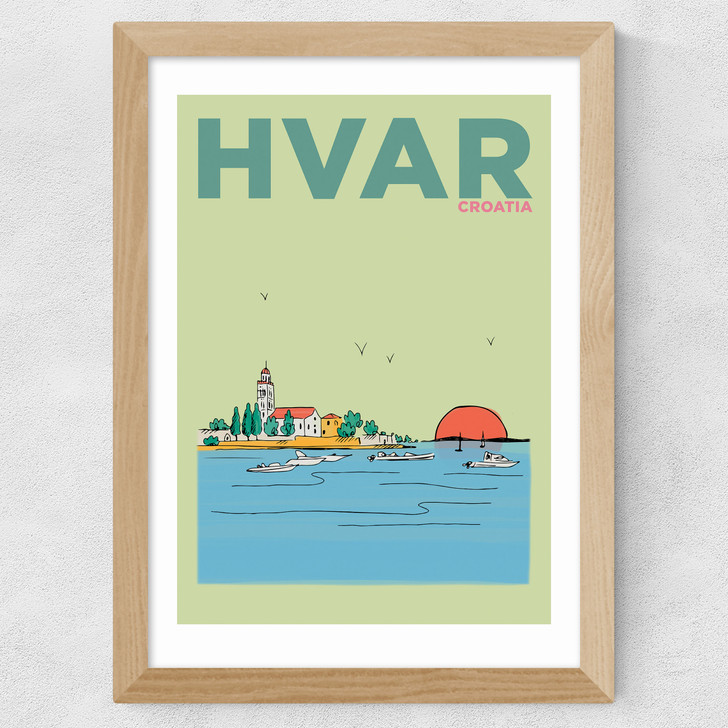 Hvar Wide Oak Frame
