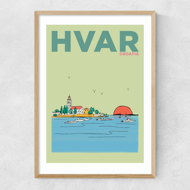 Hvar Narrow Oak Frame