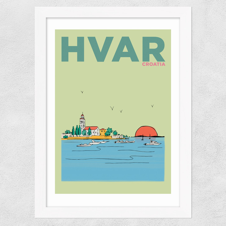 Hvar Wide White Frame