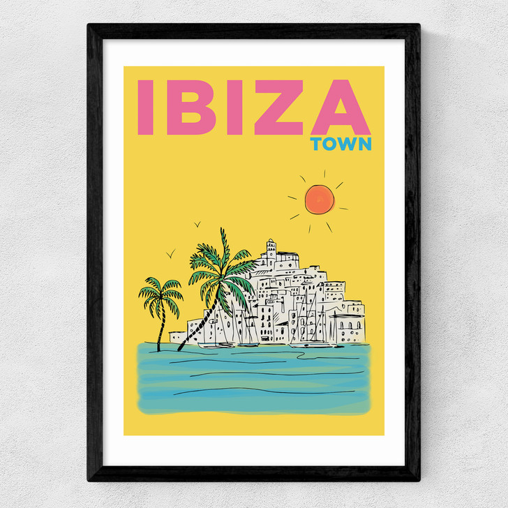 Ibiza Town Medium Black Frame