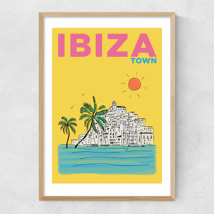 Ibiza Town Narrow Oak Frame