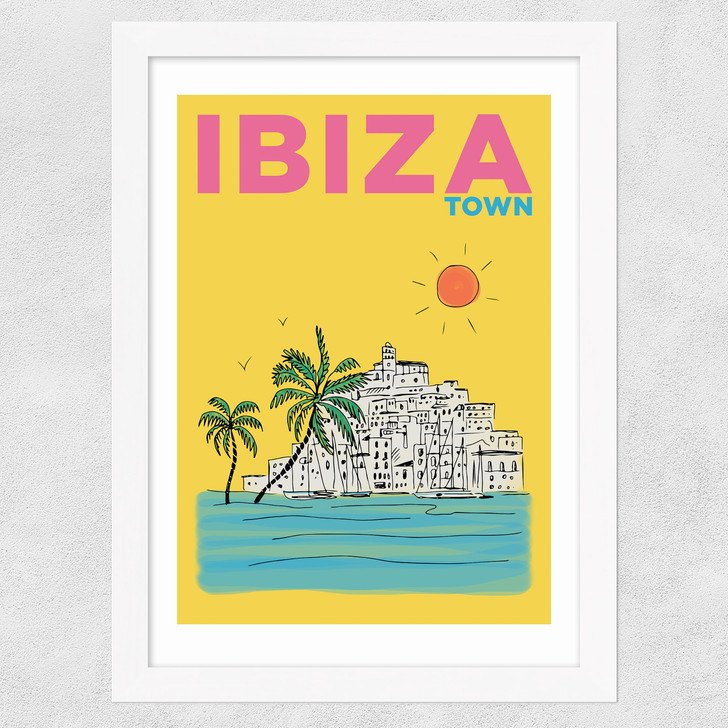 Ibiza Town Wide White Frame