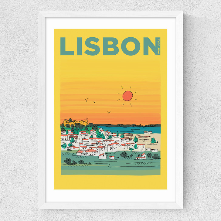 Lisbon Medium White Frame