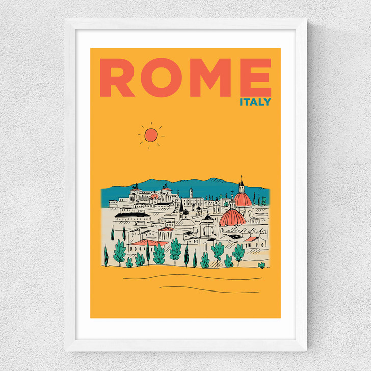 Rome Medium White Frame