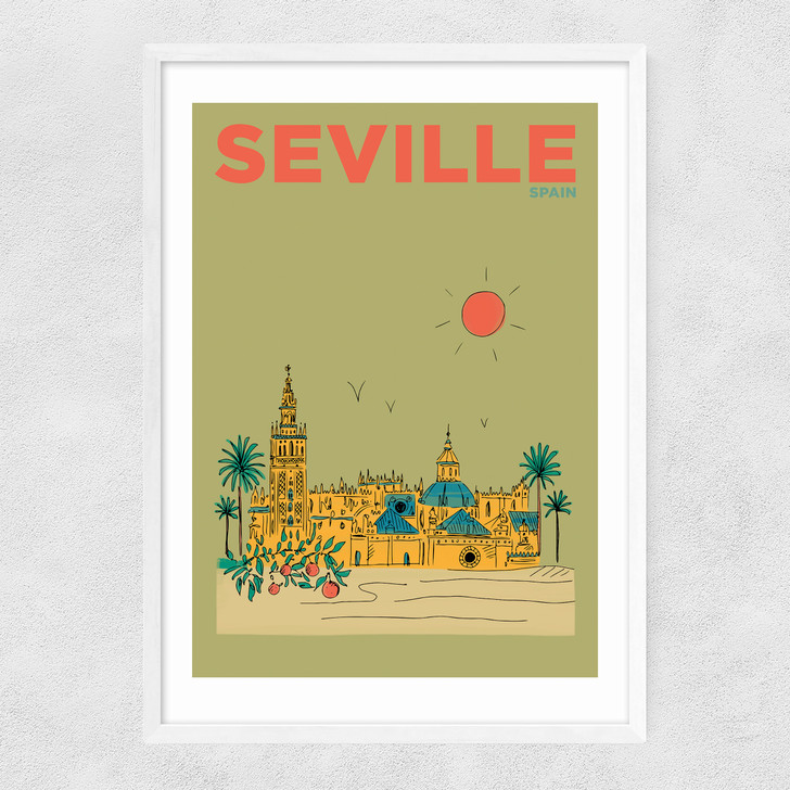 Seville Narrow White Frame Seville Narrow White Frame