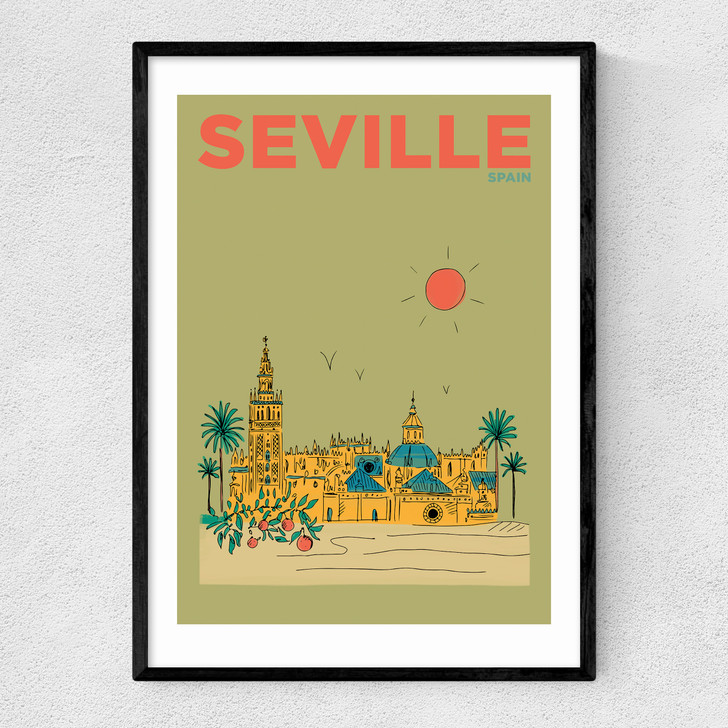 Seville Narrow Black Frame