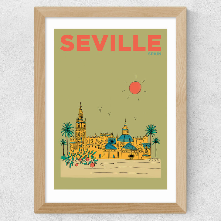 Seville Wide Oak Frame