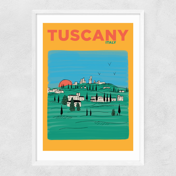 Tuscany Narrow White Frame