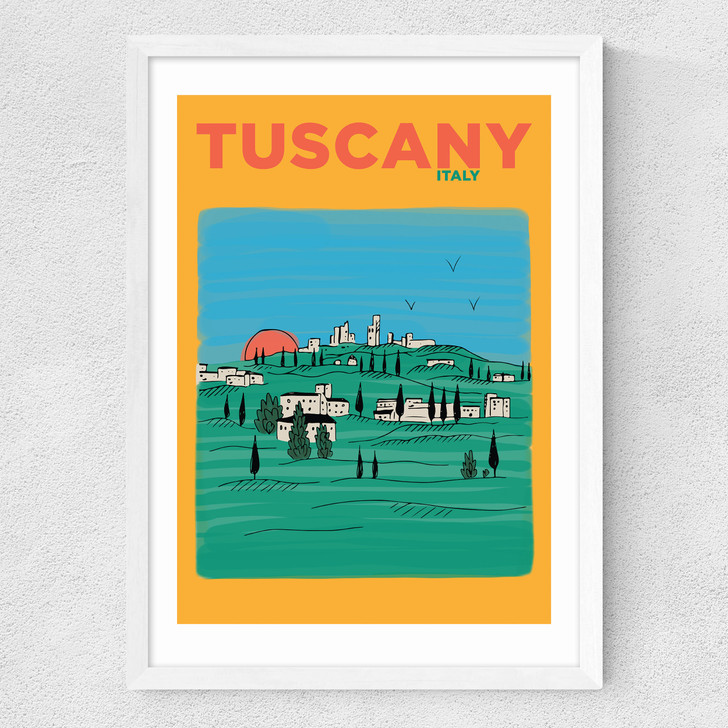 Tuscany Medium White Frame
