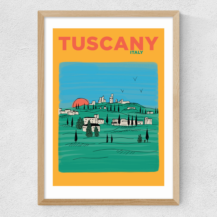 Tuscany Medium Oak Frame