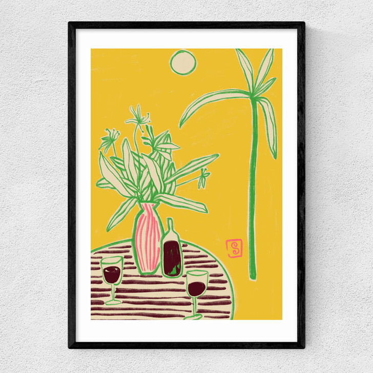 Conversation By The Sea Narrow Black Frame Conversation By The Sea Narrow Black Frame