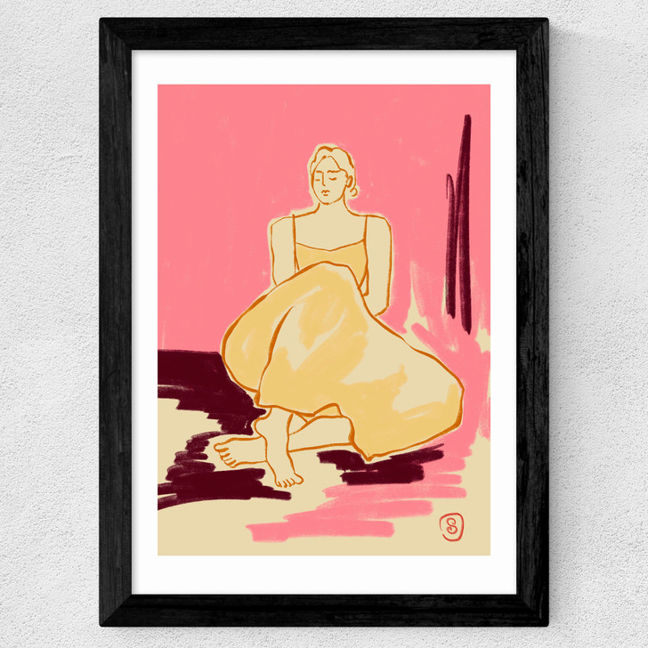 Pink Dream Wide Black Frame