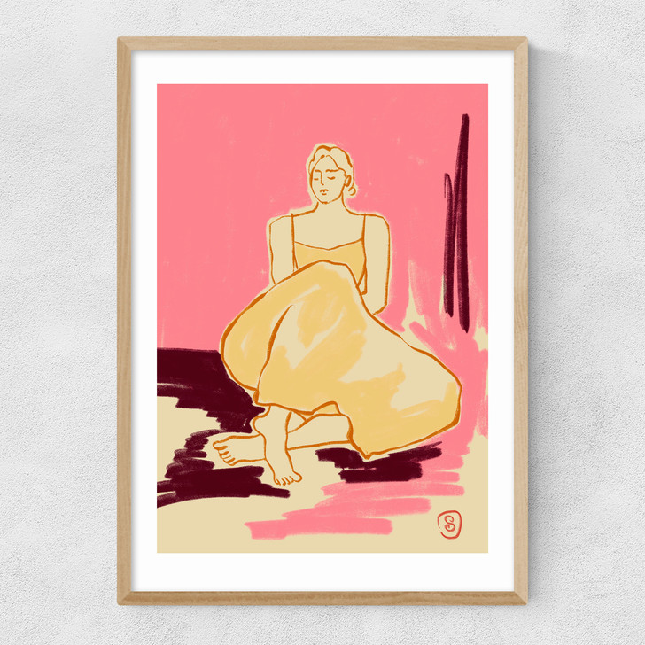 Pink Dream Narrow Oak Frame