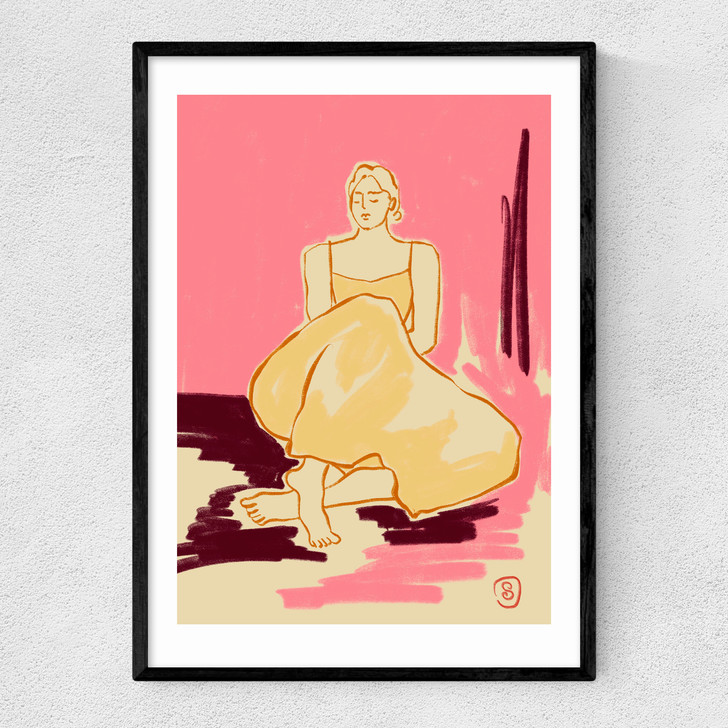 Pink Dream Narrow Black Frame
