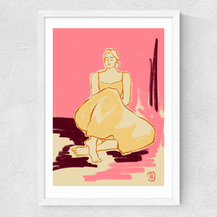 Pink Dream Medium White Frame