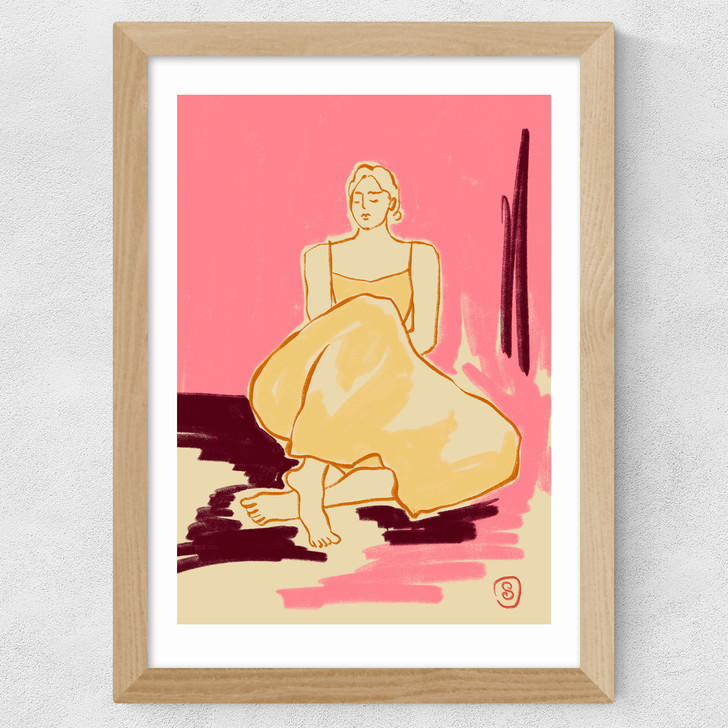 Pink Dream Wide Oak Frame