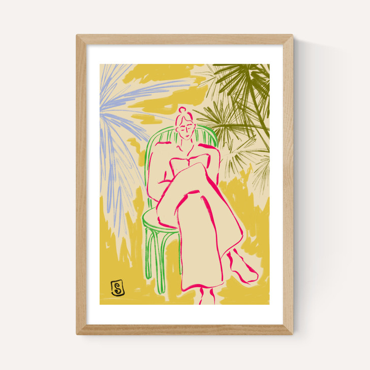Reading Among Palm Trees