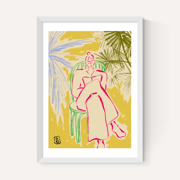 Reading Among Palm Trees