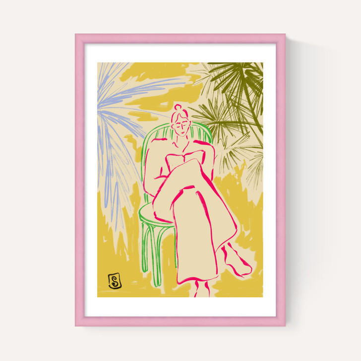 Reading Among Palm Trees
